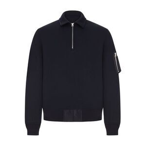 Sacai Men Polo Sweatshirt With Zip And Sleeve Pocket